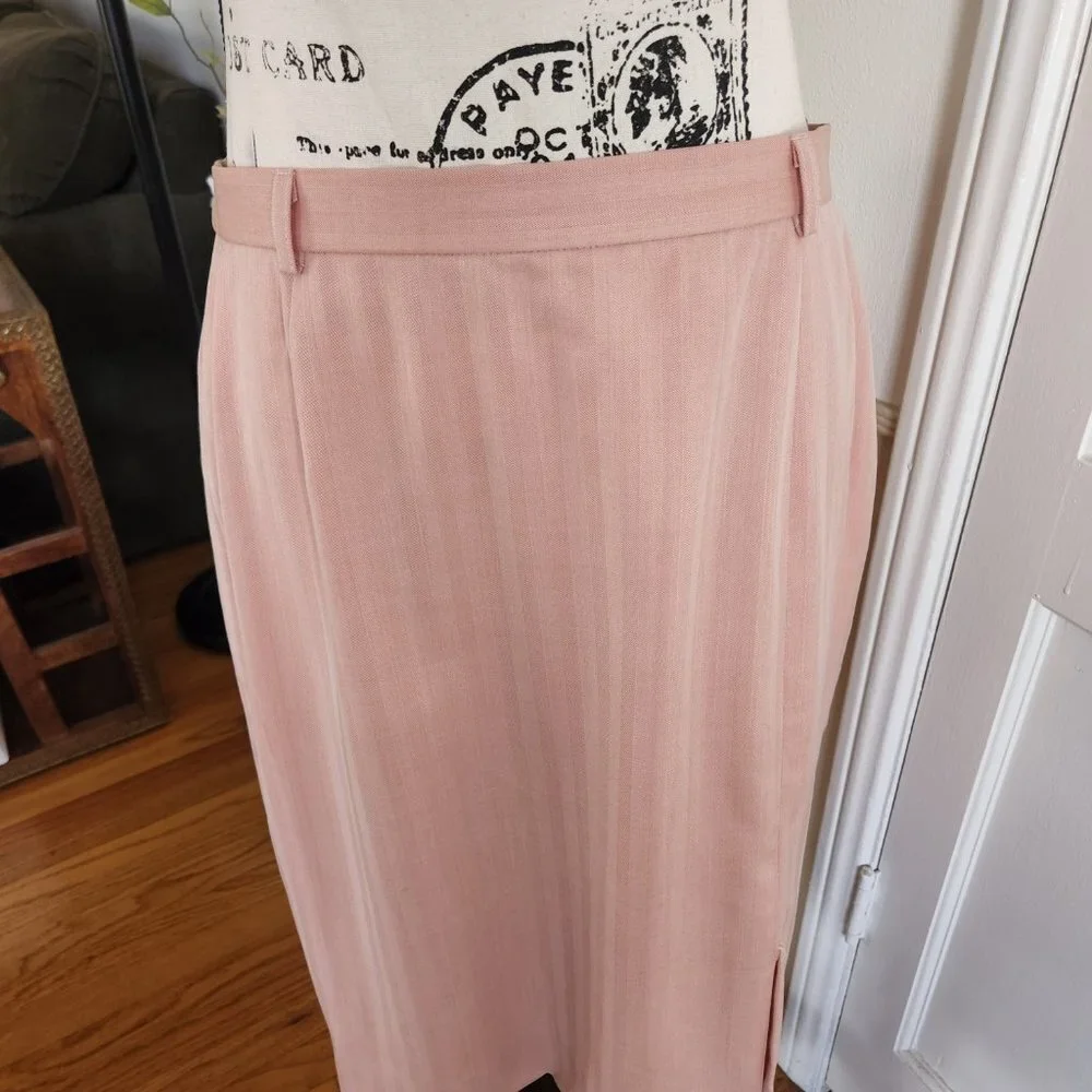 Escada Pastel Pink Margaretha Ley Pencil Skirt NWOT Sz 10